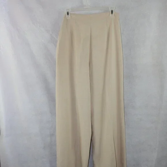 MNG by Mango NWT Linen Blend Tie Front Wide Leg Pants/Trouser - Picture 8 of 12